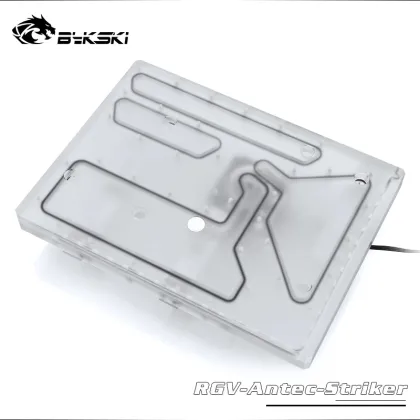 Bykski Distro Plate for Antec Striker Case - 240mm Radiator Water Cooling Loop, RGB SYNC