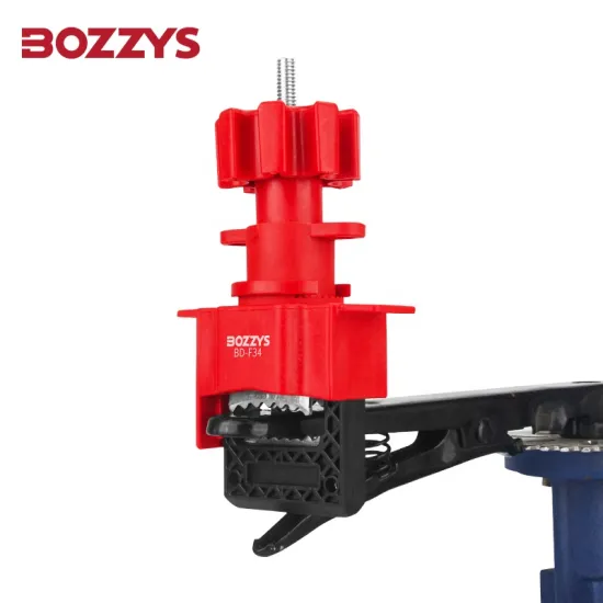 BOZZYS Universal Valve Lockout Base Clamping Unit - Max Handle Width 40mm, Thickness 28mm
