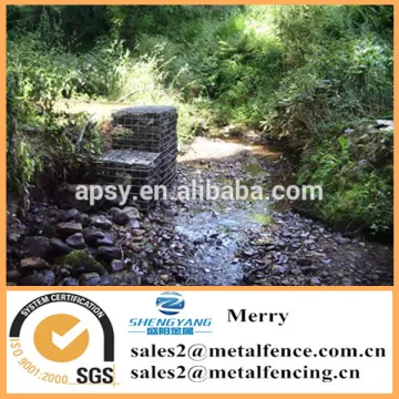 0.5mX0.5mX0.5m welded Gabion bridge support box Galfan gabion basket