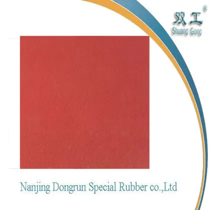 thin cloth surface red rubber sheet