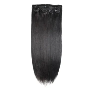 X-TRESS  Remy Clip in Hair Extensions Human Hair Brown for Women Beauty Long Silky Straight Real Human Hair