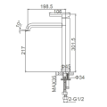 Воситаи ҳаммом ғарқ кардани баланди тухмии Base Basic Taper Taper