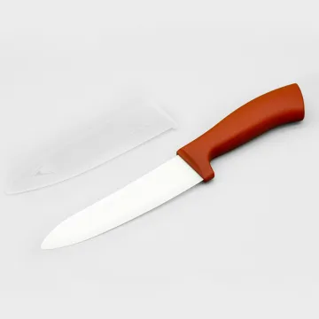 Ceramic blade chef knife with sheath