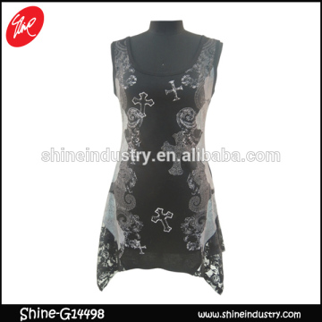 Hot element pattern waist jumper women's skirt