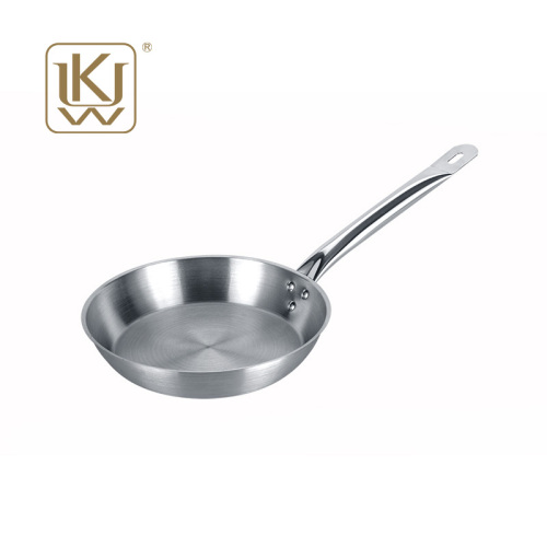 Restaurant Large Pan UKW Kitchenwares stainless steel shinning frying pan for restaurant Supplier