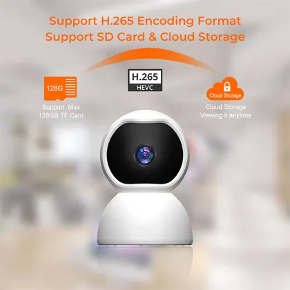 1080p WiFi PTZ Indoor Baby Monitor with Night Vision and Two-Way Audio