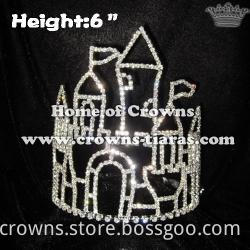 6inch Castle Frame Crystal Pageant Crowns, High Quality 6inch Castle ...