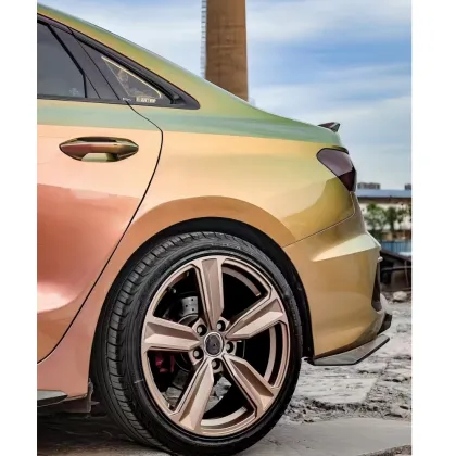 Platinum Honey Lime Car Wrap