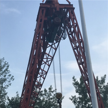 Grue de portique de grue électrique de poutre simple de type botte