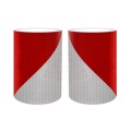 Red White Reflective Tape 3M Alternated stripes right and left, high intensity Factory