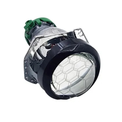 DIY Car-Styling Headlights Lens Shroud for Hella 3 5 Q5 Projector - Black with Angel Eyes Holes