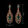 Gold Plated Rhinestone Earrings Tear Drop-shaped Earrings