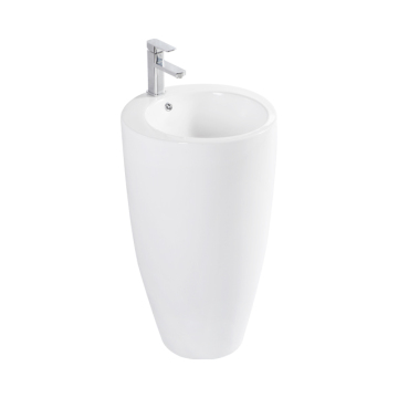 Modern Art Free Standing Ceramic Bathroom Sink