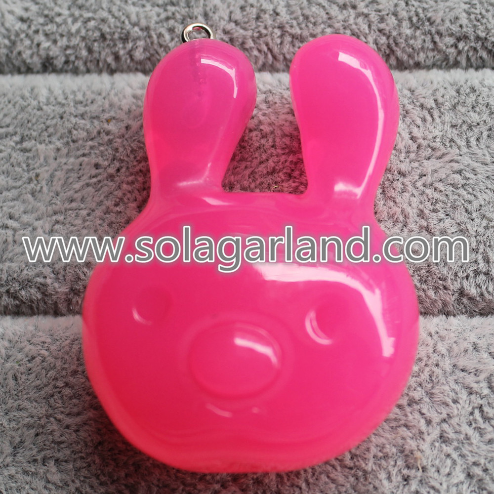 Plastic Rabbit Pendants