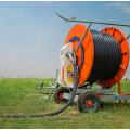 Hose reel irrigation sprinkler cart