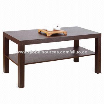 Indoor separate shelf rectangle honey board coffee table