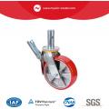 Style Ameryki Total Lock Rusztowanie Caster (TPU Wheel & Alumum Core)