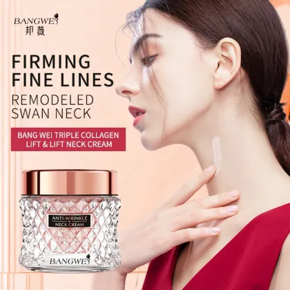 OEM BANGWEI Triple Collagen Neck Cream - Firming Anti-Wrinkle Facial Cream for Neck Lines