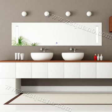 Large LED Backlit Mirror for Hotel Bathroom