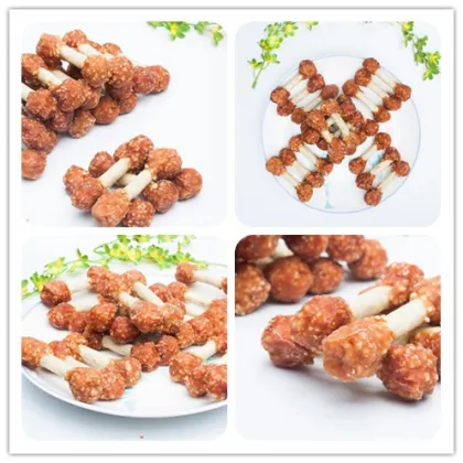 Chew Dumbbell with Chicken/Rice for Dental Care