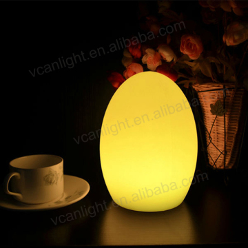 Free Shipping LED Light Table Decoration: Led Fairy Illuminated Egg Shape Night Lamp