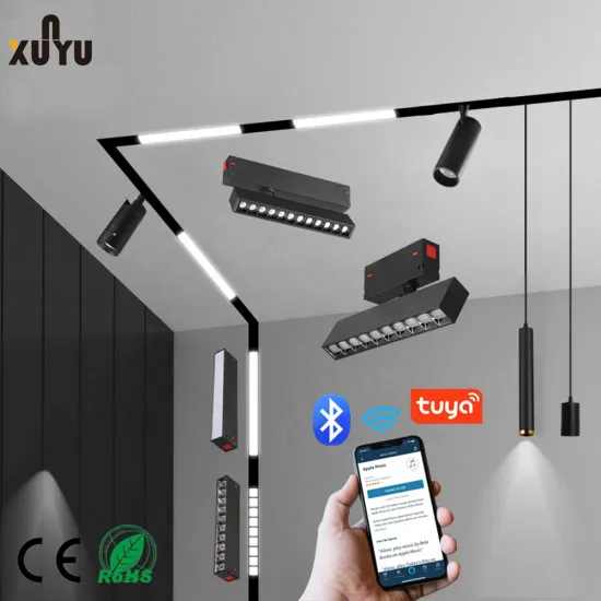 Magnetic Track Light Recessed Track Linear LED Ceiling Spotlights for Home and Hotel
