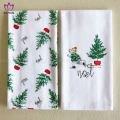 Serie natalizie asciugamani di cotone stampati