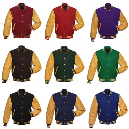 Custom Unisex Varsity Jackets for Men's Baseball Clothing - New Popularity in Custom Printing for Outdoor Wear