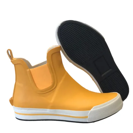 Customize Women's Hot Selling Natural Rubber Ankle Boots