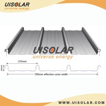 SGS verified standing seam metal roof solar mounting system