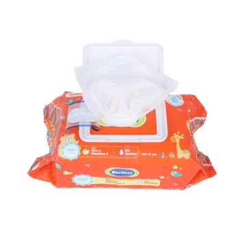 Lingettes humides pour bébé de marques de distributeur personnalisées