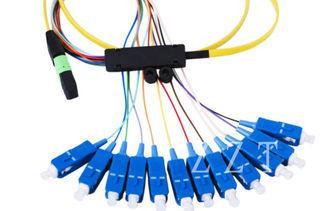 SC Multi Core Fiber Optic Patch Cord Tight buffer For Telec