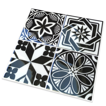 Black Subway backsplash Self Adhesive Stick Kitchen Tiles