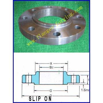 ANSI/ASME fonte Ductile, en acier au carbone, acier inoxydable Slip sur bride