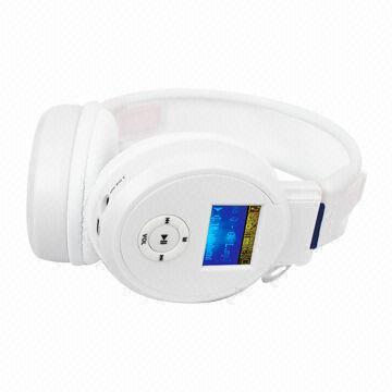 Headphone, Manufacturer with Multifunction, Built-in MP3 Player, FM Radio, Battery, LCD Screen