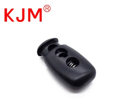 Custom Backpack Clothing Bag Shoes 5mm Plastic Double Hole Cord Lock