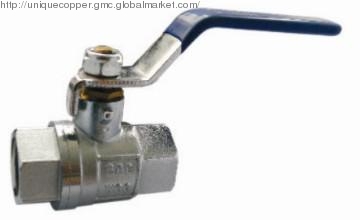 XY-QF-006 Brass Plated Nickel Ball Valve