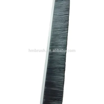 Door sealing strip seal brushes