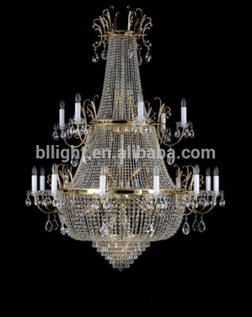 Golden hanging small chandelier mosaic glass chandelier