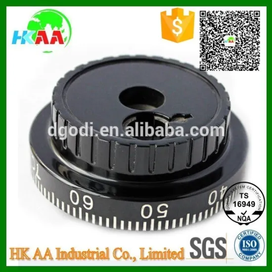 Custom precision audio knob, adjusting amplifier turning audio knob