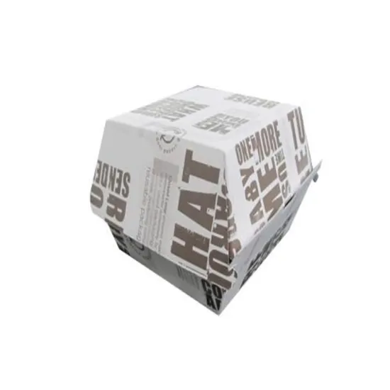 Food grade cardboard burger box packaging customized box