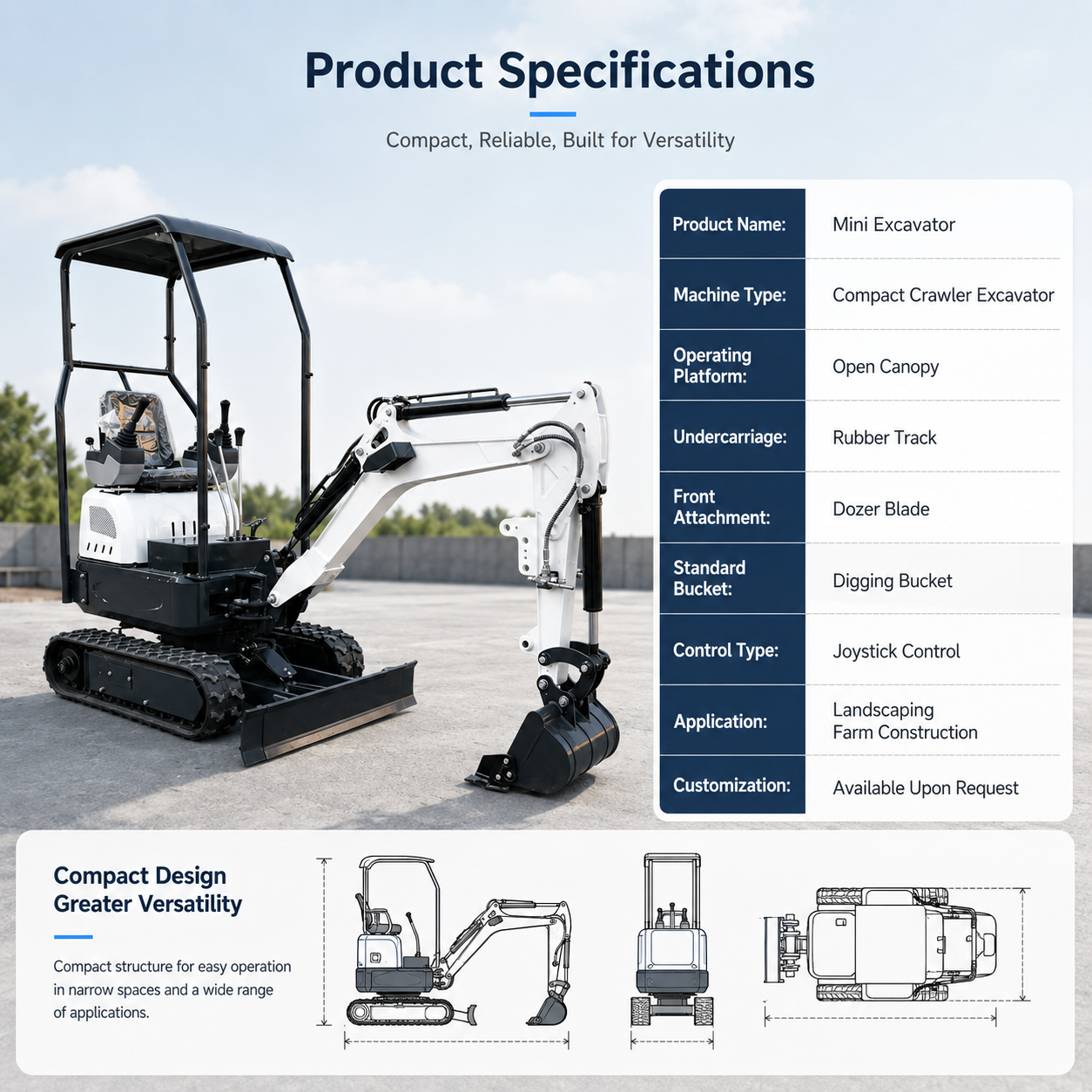 mini excavator 106