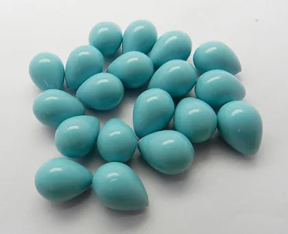 Light blue freshwater pearl drops Loose stone