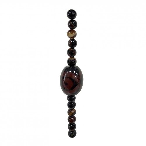 Perles de pierre précieuse de style batik artisanal pour la fabrication de bijoux