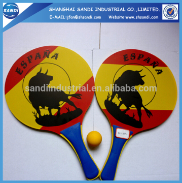 fashion customized design wooden beach racket