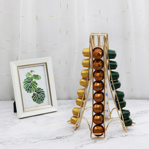 Eiffel Tower coffee capsule storage rack