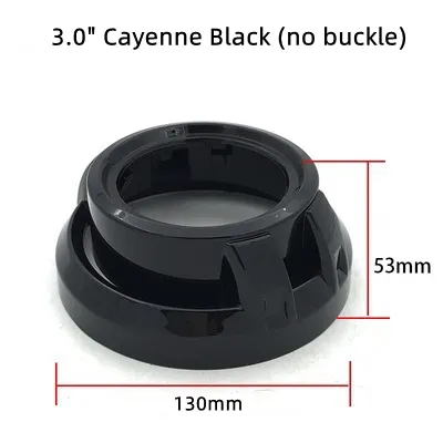 DIY Car-Styling Headlights Lens Shroud for Hella 3 5 Q5 Projector - Black with Angel Eyes Holes