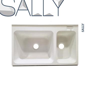 Sally acrylique Drop-In Vanity Basin Washing Laundry Uniter