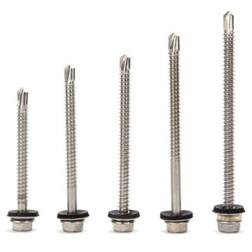 Corrosion-Resistant Stainless Steel Hexagon Head Wood Screws for Furniture and Appliance Assembly