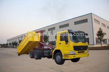 hydraulic hook lift arm roll garbage truck 6*4 20 ton 300hp